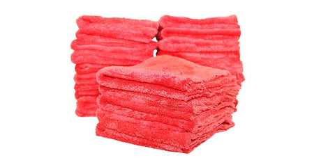 The Rag Company Eagle Edgeless 500 Towel Red 16" x 16" 2-Pack